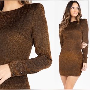 NWT Kittenish gold shimmer dress
